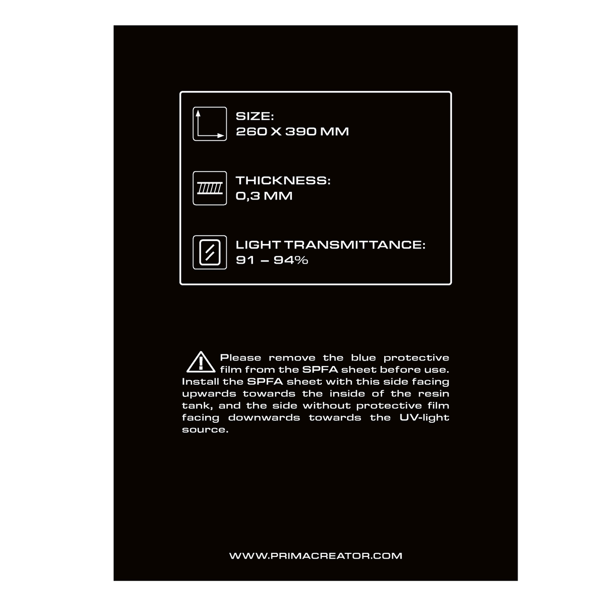 Spfa Film Sheet For 3d Printers - 260 X 390 mm – Ansicht 3