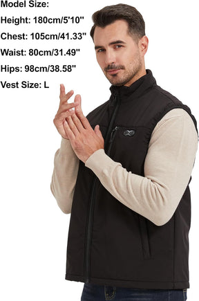 Beheizbare Weste Herren Mit 3 Einstellbar Temperatur 11 Heizzonen Heizweste Damen Beheizbare Jacke Maximale Temperatur 140°F (Ohne Akku)