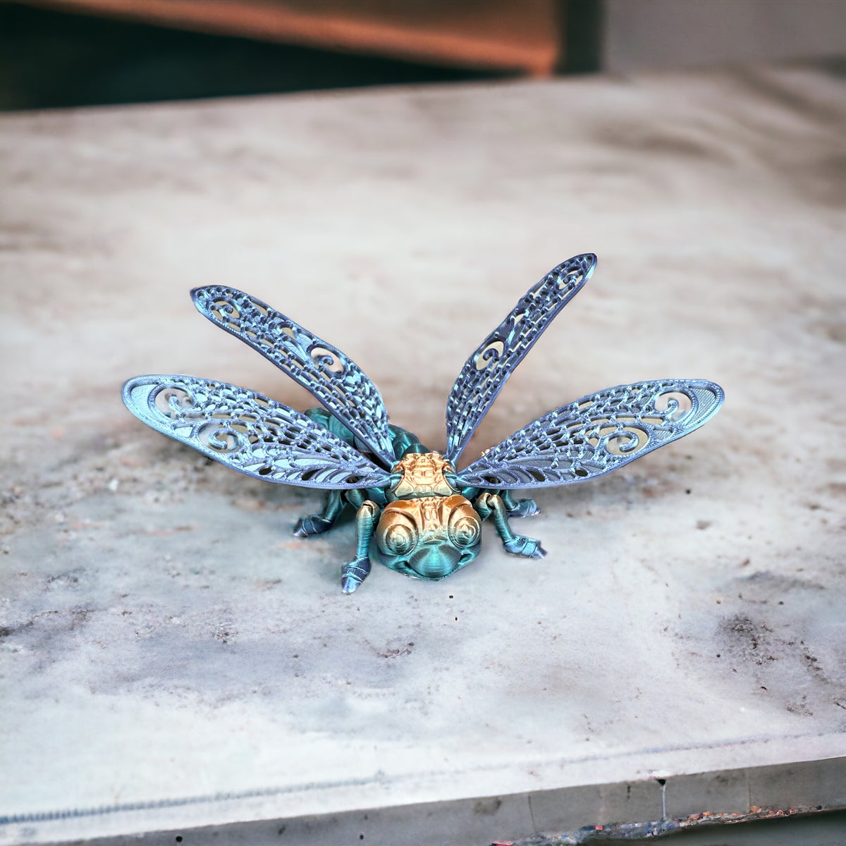 Flexible Libelle - Natürliches Spielzeug aus nachhaltigem 3D-Druck – Ansicht 2