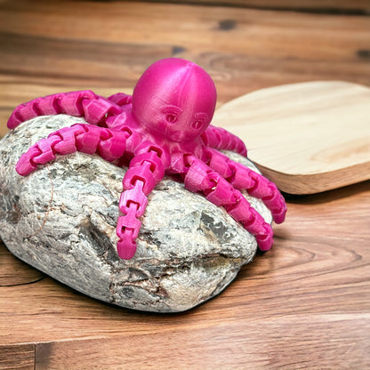 Flexibler Oktopus - Natürliches Spielzeug aus nachhaltigem 3D-Druck – Ansicht 2