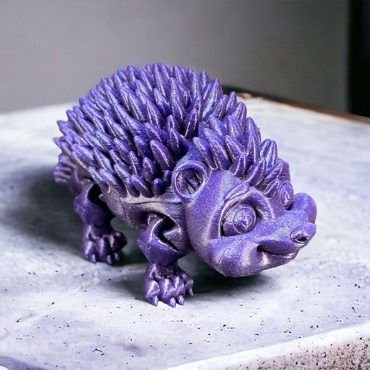 Flexibler Igel - Natürliches Spielzeug aus nachhaltigem 3D-Druck – Ansicht 2