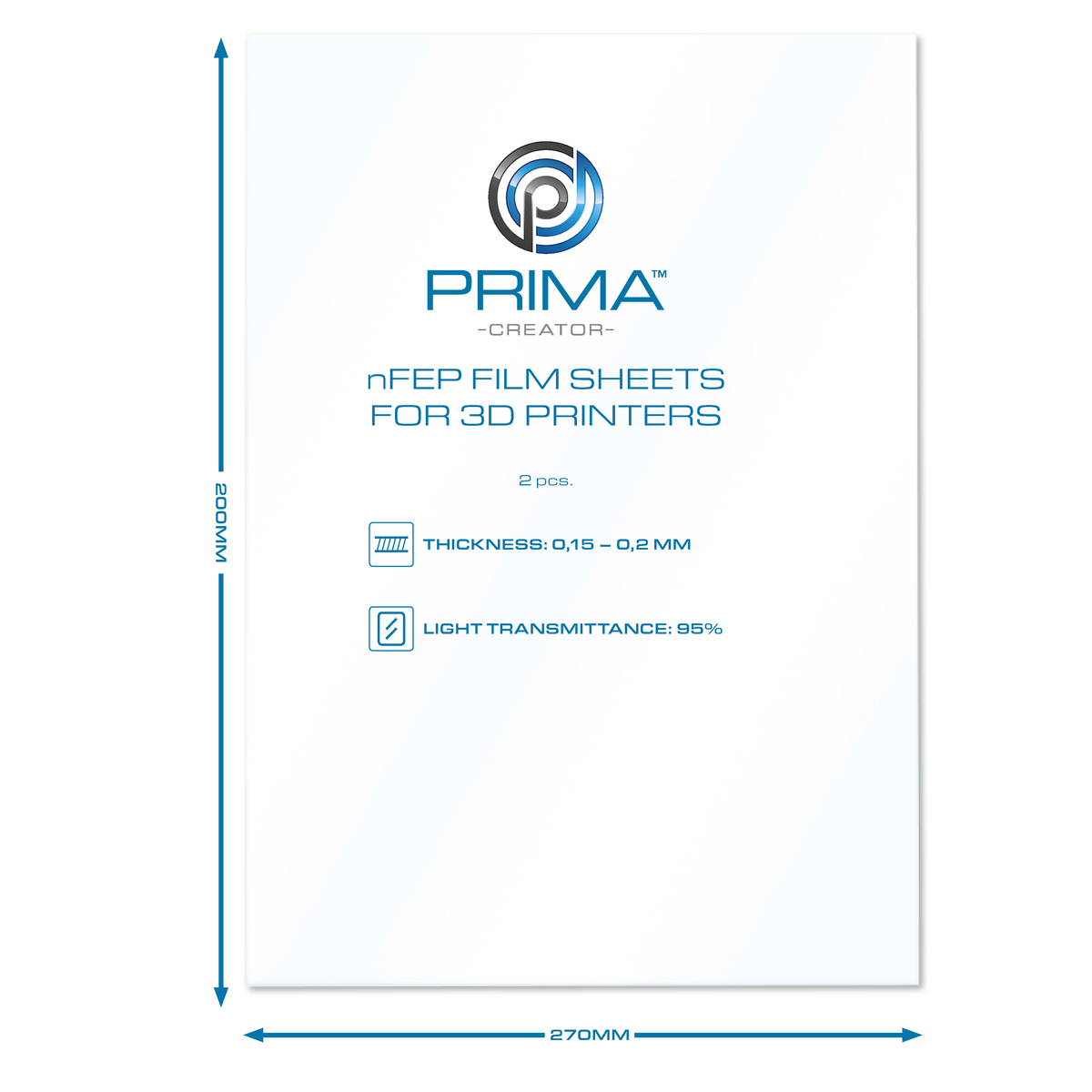 NFEP Film Sheets For 3d Printers - 200 X 270 Mm - 2-Pack – Ansicht 4
