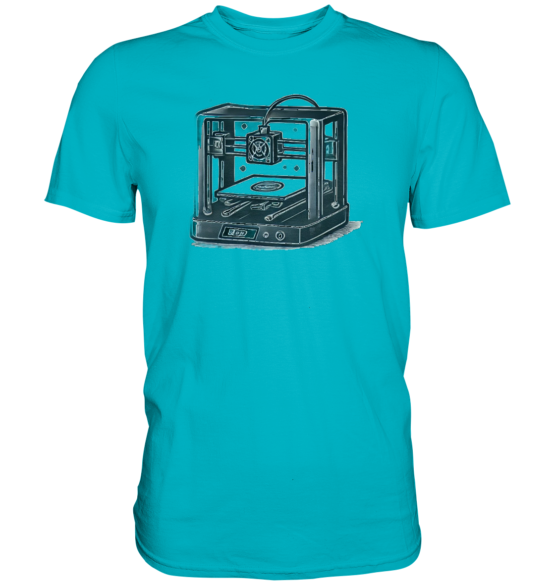 T-SHIRTS MIT DEM DESIGN „3D Printer“ IN VIELEN FARBEN UND GRÖSSEN - PREMIUM – Ansicht 9
