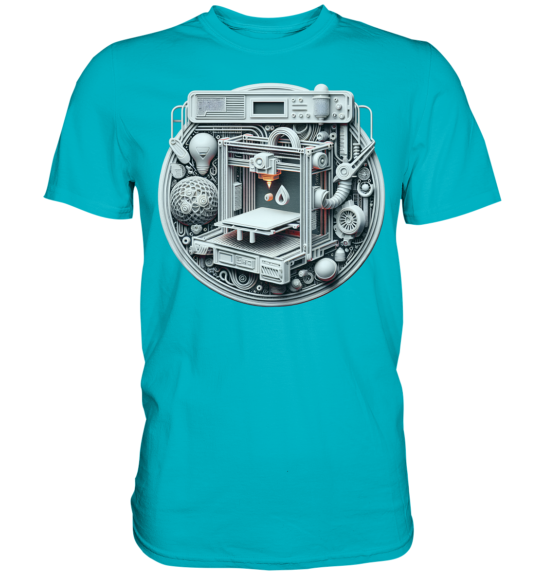 Premium T-Shirts mit dem Design „3D Print“ – Ein Must-Have – Ansicht 9