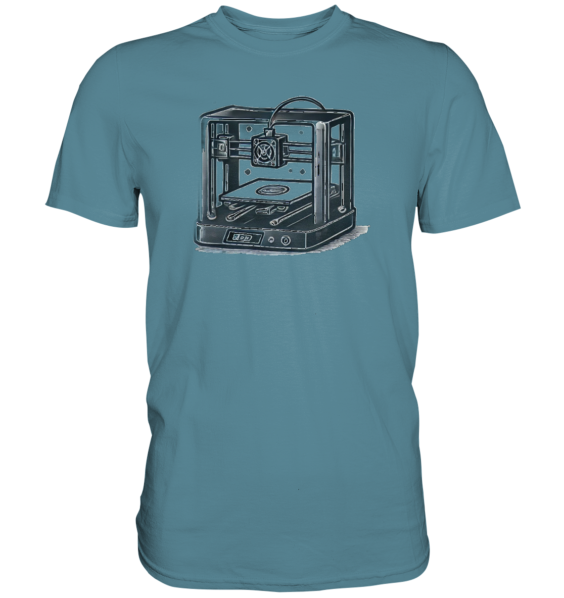 T-SHIRTS MIT DEM DESIGN „3D Printer“ IN VIELEN FARBEN UND GRÖSSEN - PREMIUM – Ansicht 12
