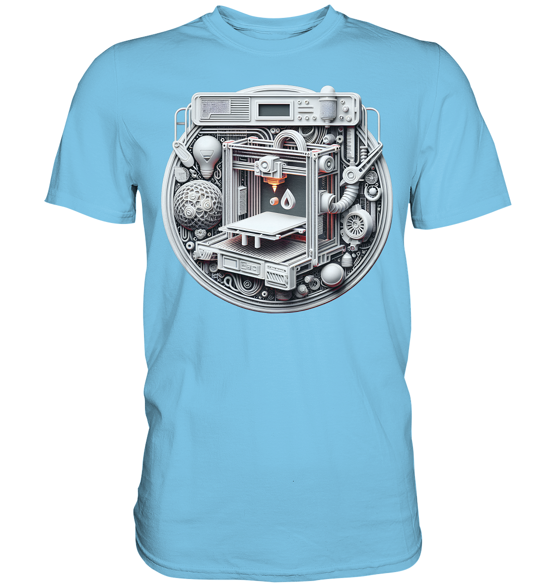 Premium T-Shirts mit dem Design „3D Print“ – Ein Must-Have – Ansicht 8