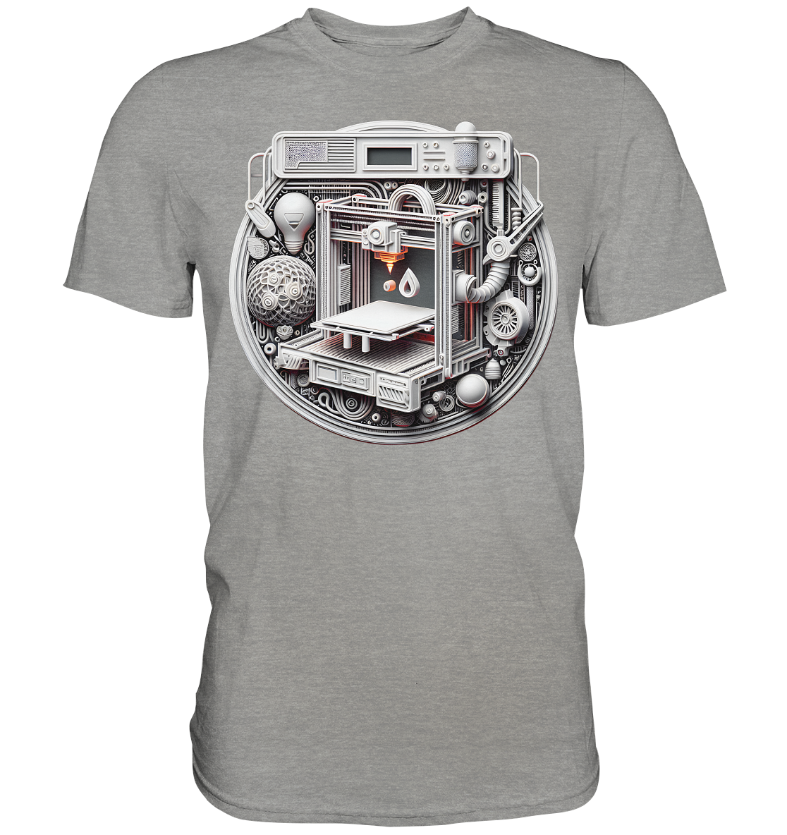 Premium T-Shirts mit dem Design „3D Print“ – Ein Must-Have – Ansicht 2