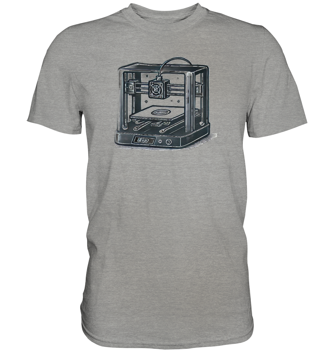 T-SHIRTS MIT DEM DESIGN „3D Printer“ IN VIELEN FARBEN UND GRÖSSEN - PREMIUM – Ansicht 2