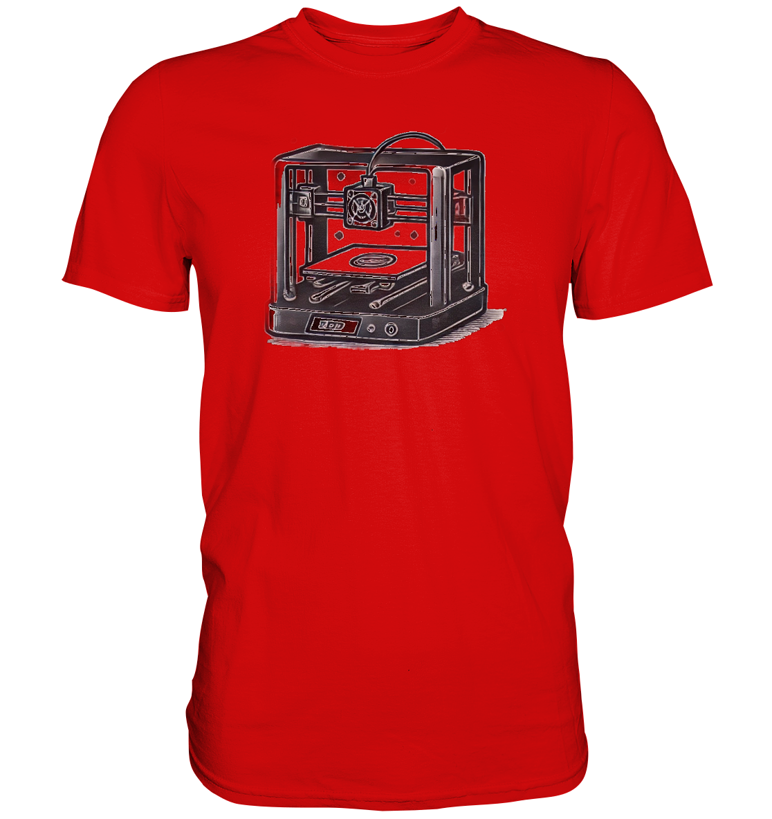 T-SHIRTS MIT DEM DESIGN „3D Printer“ IN VIELEN FARBEN UND GRÖSSEN - PREMIUM – Ansicht 7