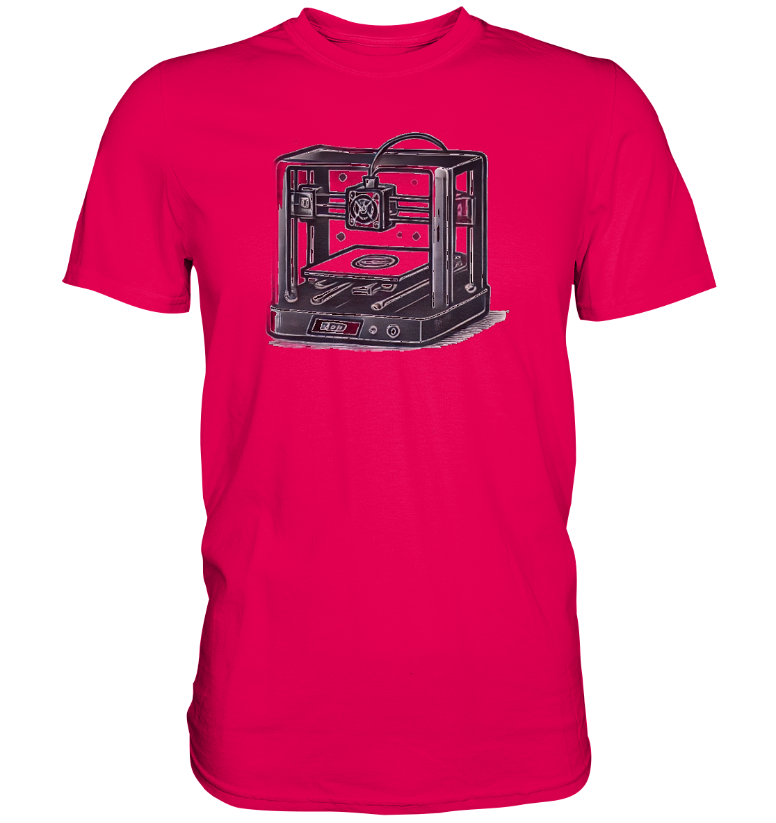 T-SHIRTS MIT DEM DESIGN „3D Printer“ IN VIELEN FARBEN UND GRÖSSEN - PREMIUM – Ansicht 5