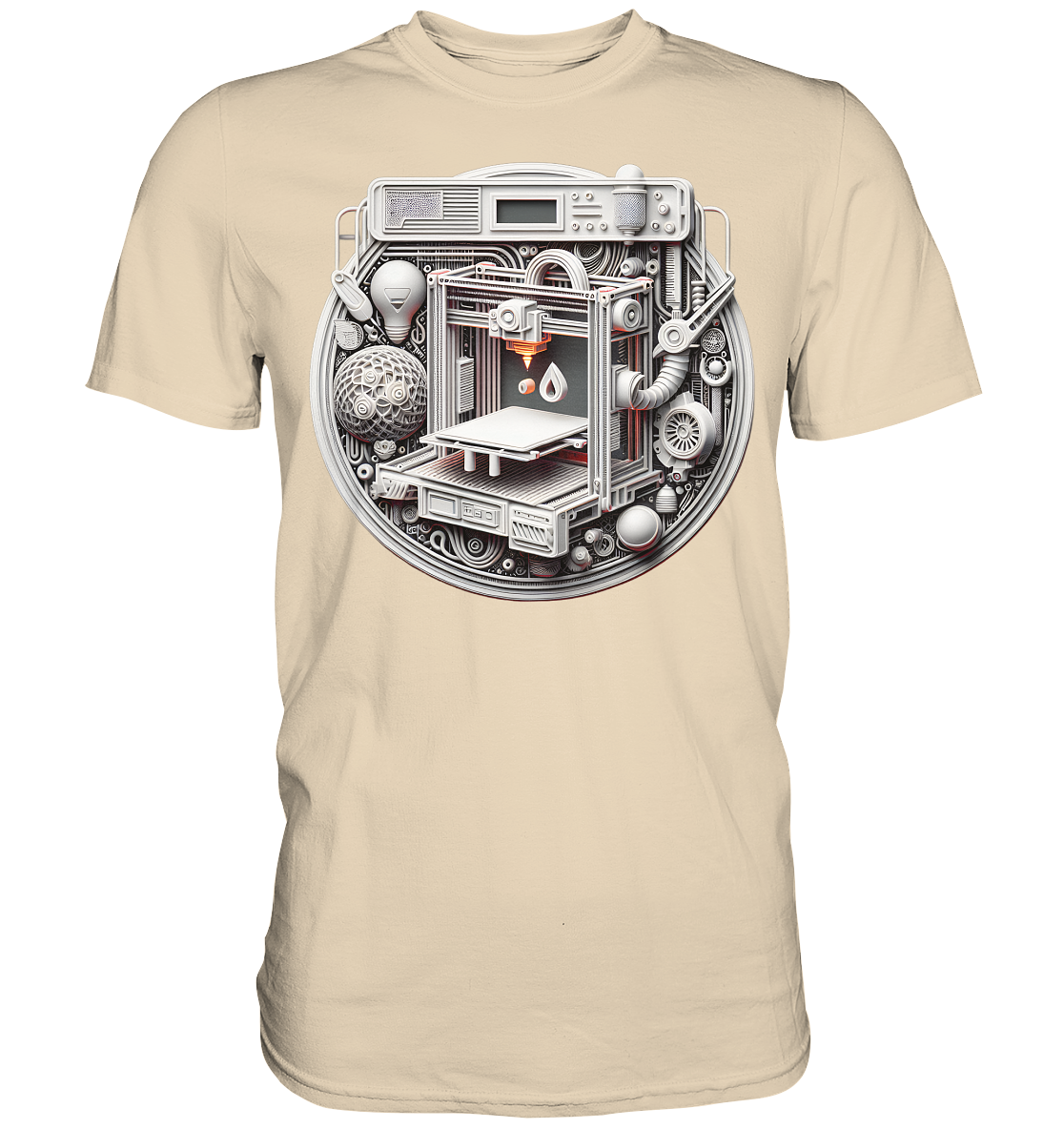 Premium T-Shirts mit dem Design „3D Print“ – Ein Must-Have – Ansicht 3