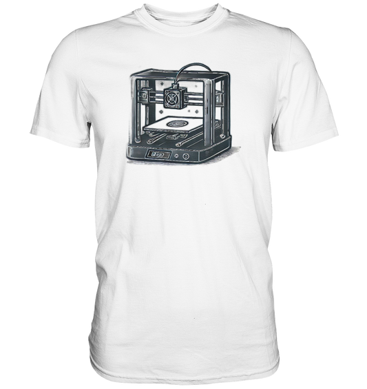 T-SHIRTS MIT DEM DESIGN „3D Printer“ IN VIELEN FARBEN UND GRÖSSEN - PREMIUM