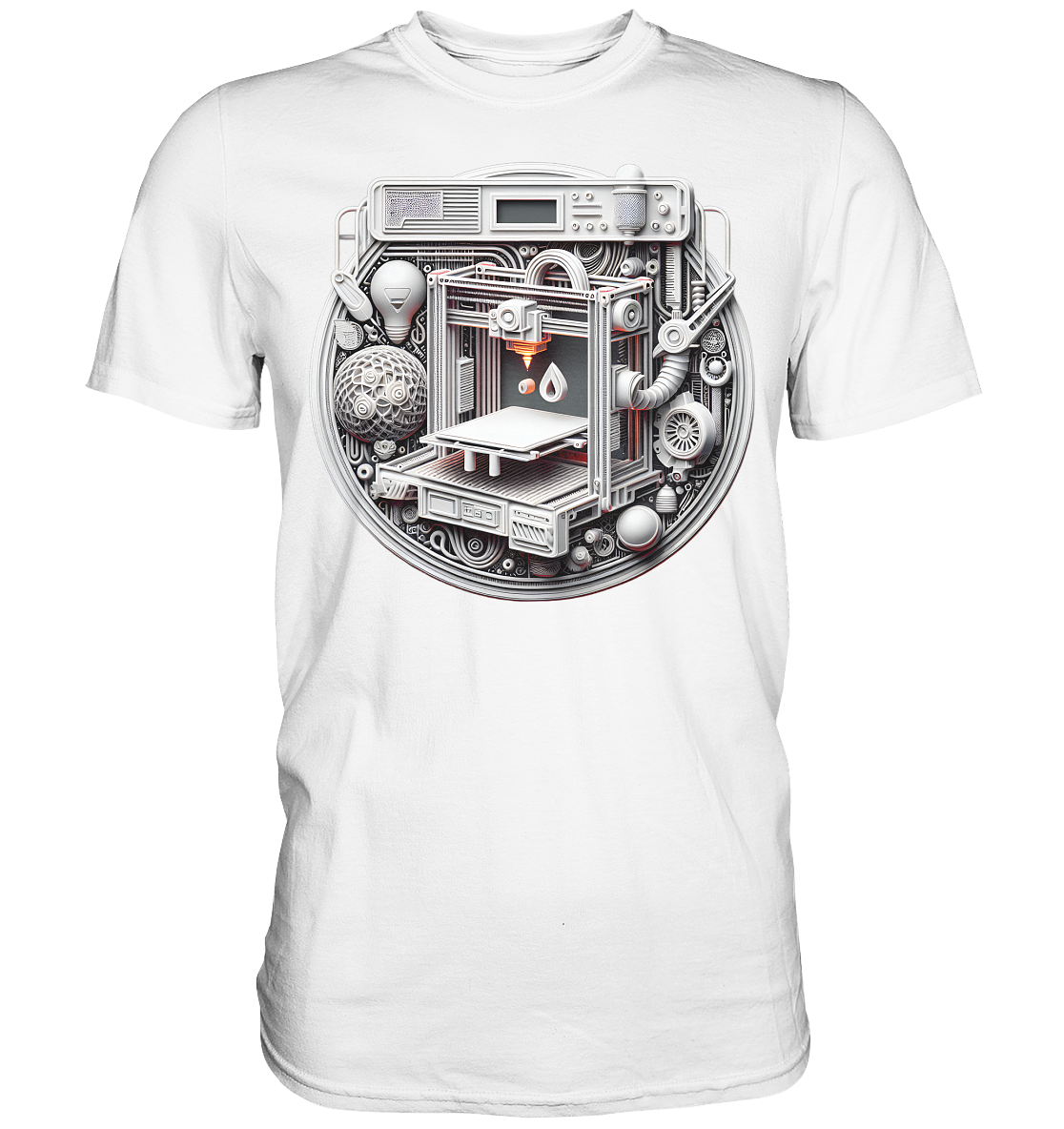 Premium T-Shirts mit dem Design „3D Print“ – Ein Must-Have